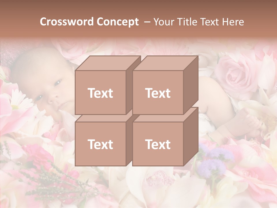 Cute Caucasian Peaceful PowerPoint Template