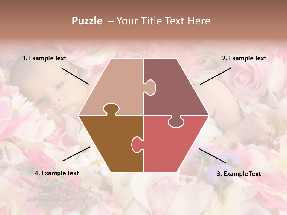 Cute Caucasian Peaceful PowerPoint Template