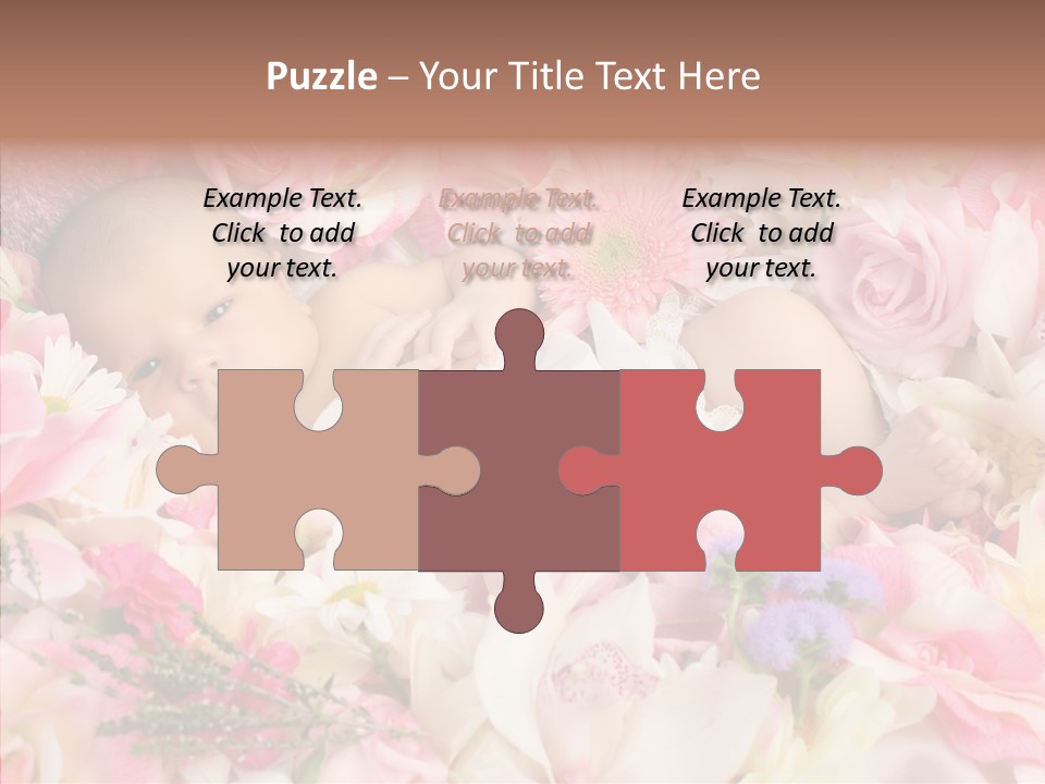 Cute Caucasian Peaceful PowerPoint Template