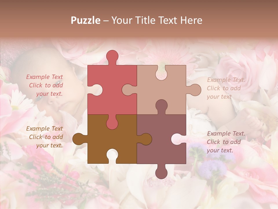 Cute Caucasian Peaceful PowerPoint Template