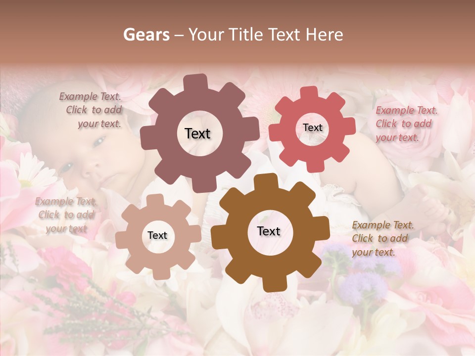 Cute Caucasian Peaceful PowerPoint Template