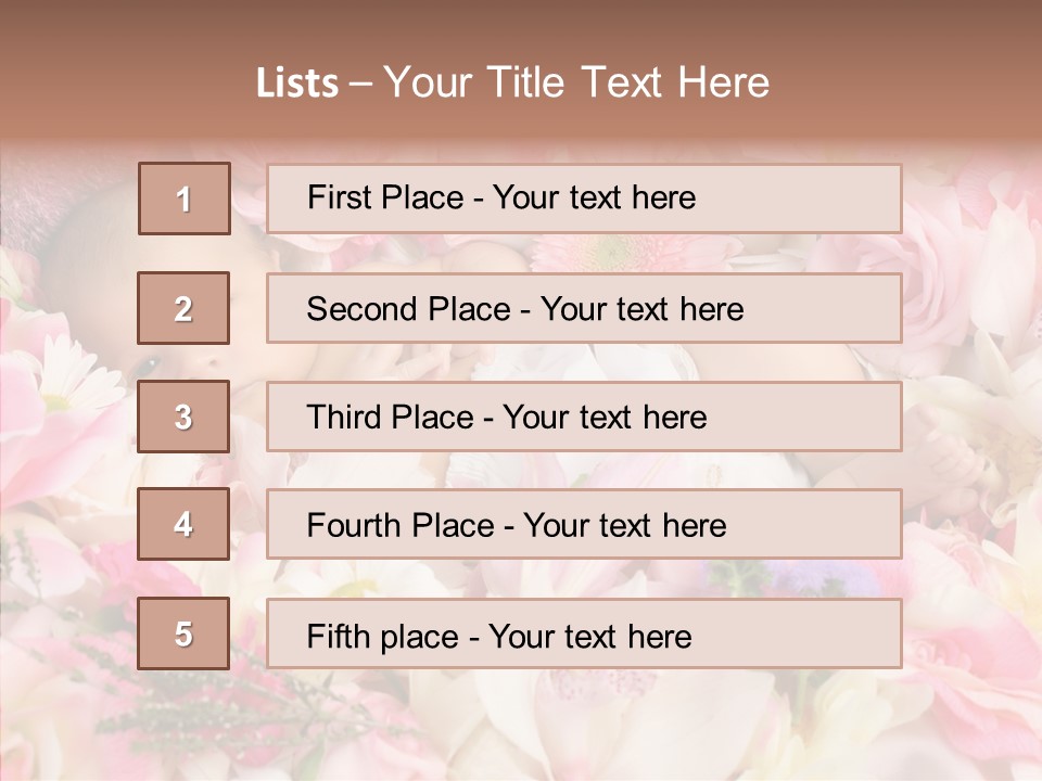 Cute Caucasian Peaceful PowerPoint Template