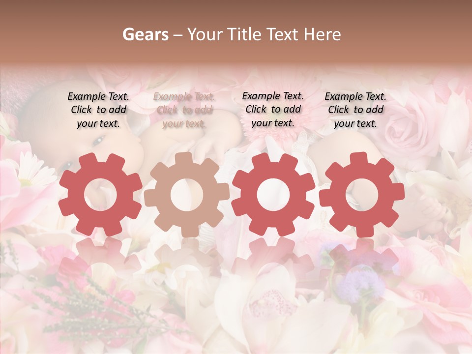 Cute Caucasian Peaceful PowerPoint Template