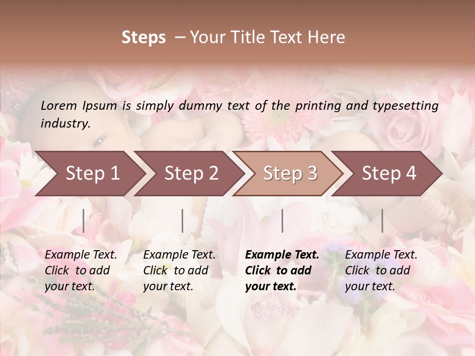 Cute Caucasian Peaceful PowerPoint Template