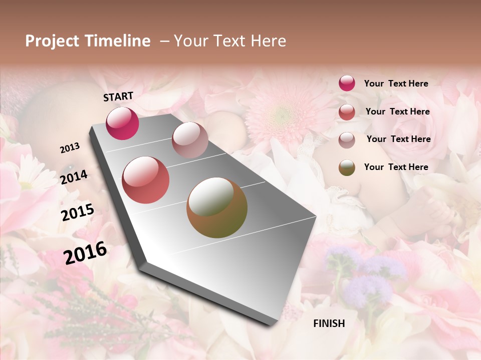 Cute Caucasian Peaceful PowerPoint Template
