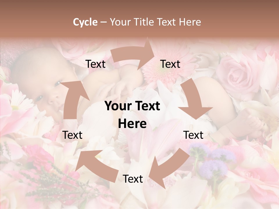 Cute Caucasian Peaceful PowerPoint Template