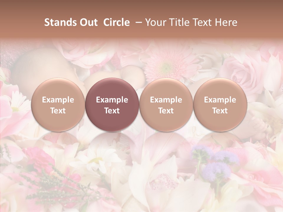 Cute Caucasian Peaceful PowerPoint Template