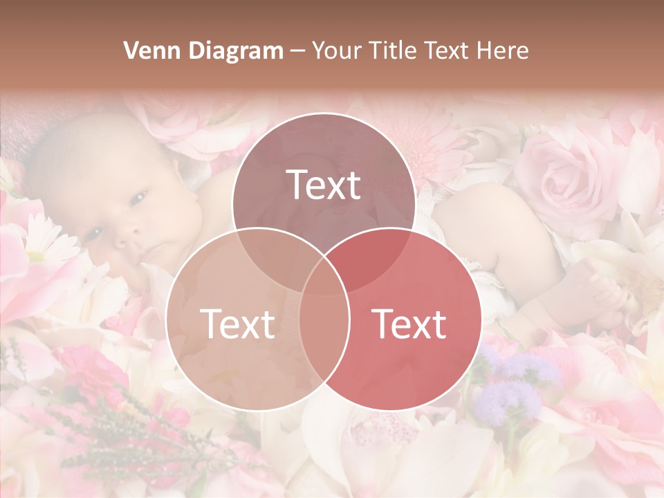 Cute Caucasian Peaceful PowerPoint Template