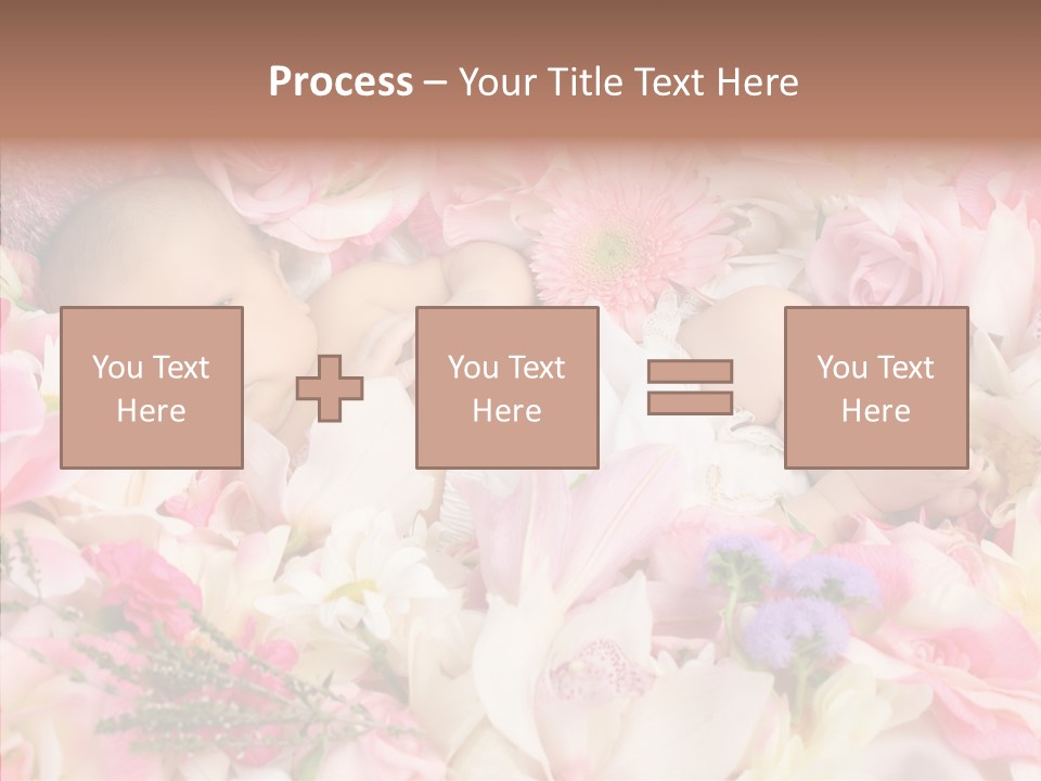 Cute Caucasian Peaceful PowerPoint Template