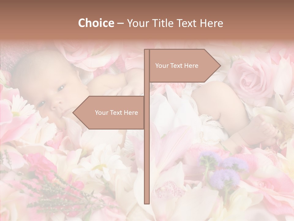 Cute Caucasian Peaceful PowerPoint Template