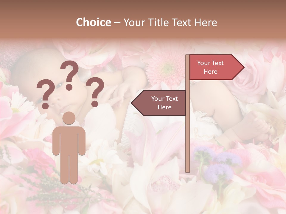 Cute Caucasian Peaceful PowerPoint Template