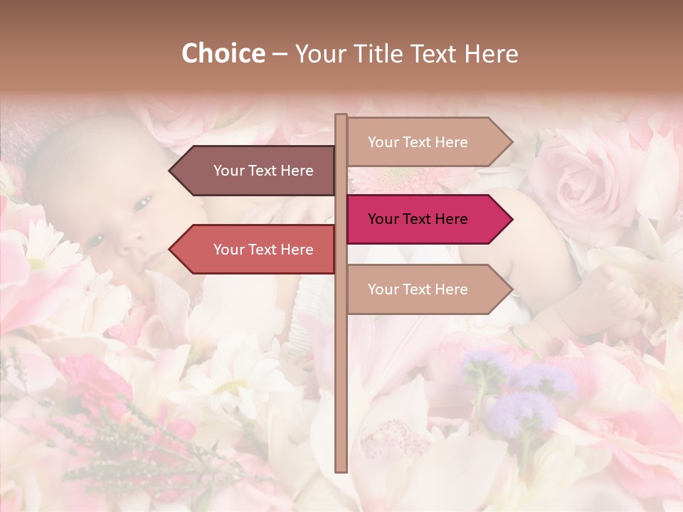 Cute Caucasian Peaceful PowerPoint Template