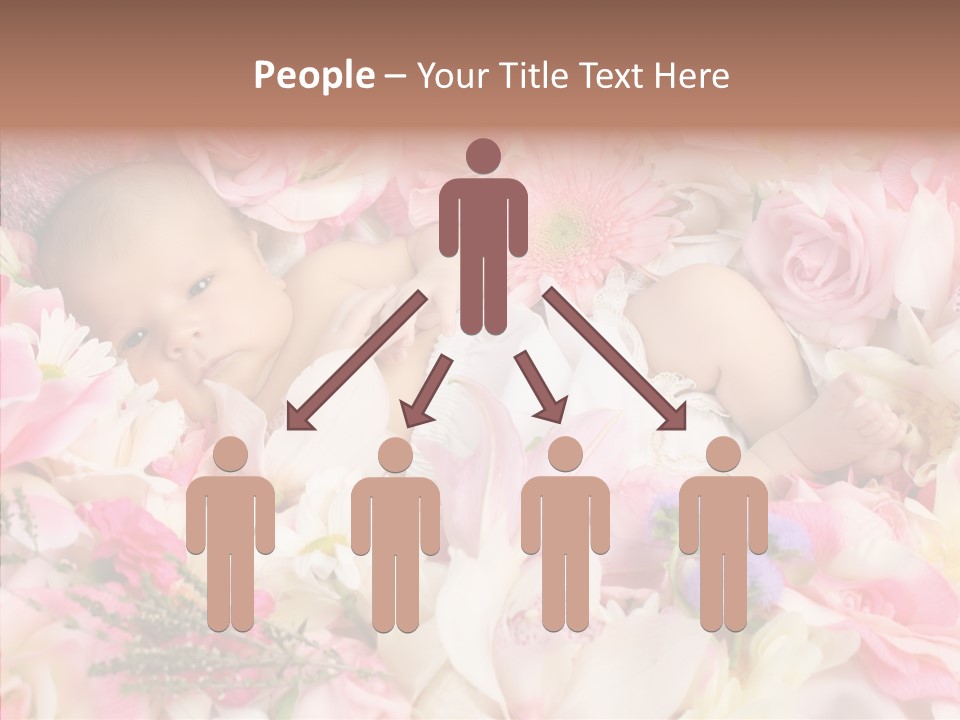 Cute Caucasian Peaceful PowerPoint Template
