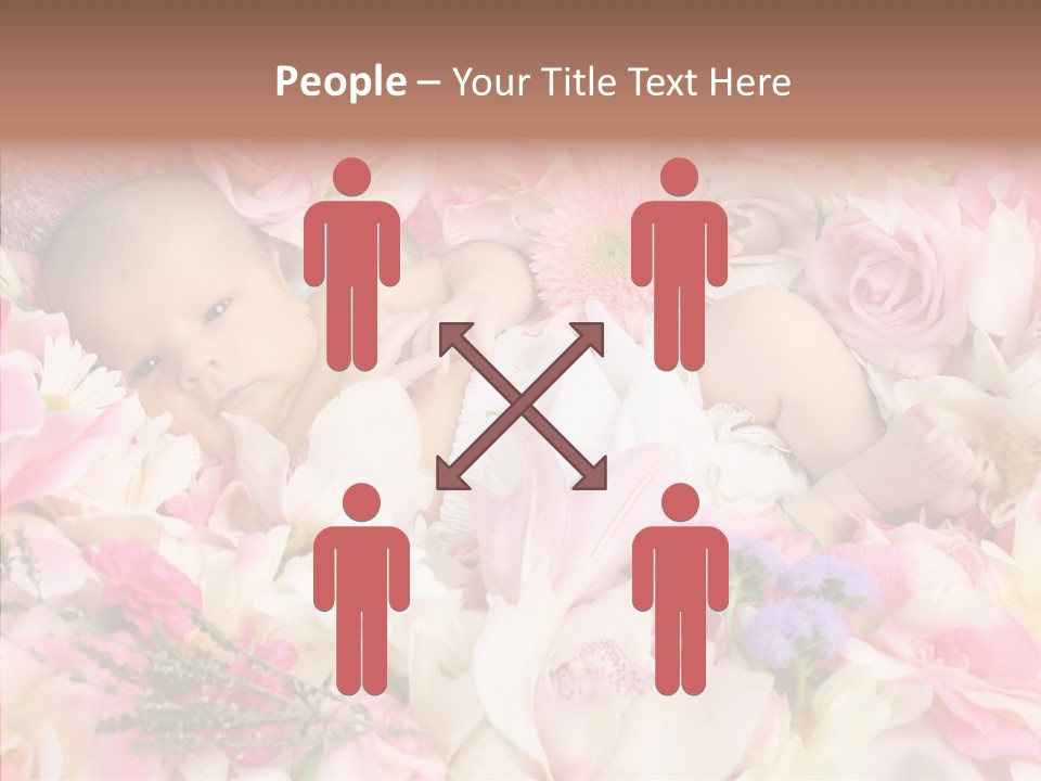 Cute Caucasian Peaceful PowerPoint Template
