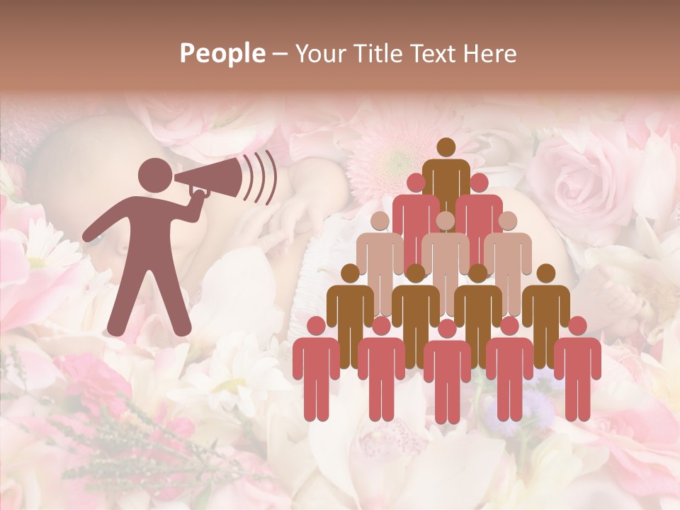 Cute Caucasian Peaceful PowerPoint Template