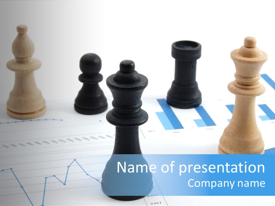 Competitive Financial Graph PowerPoint Template