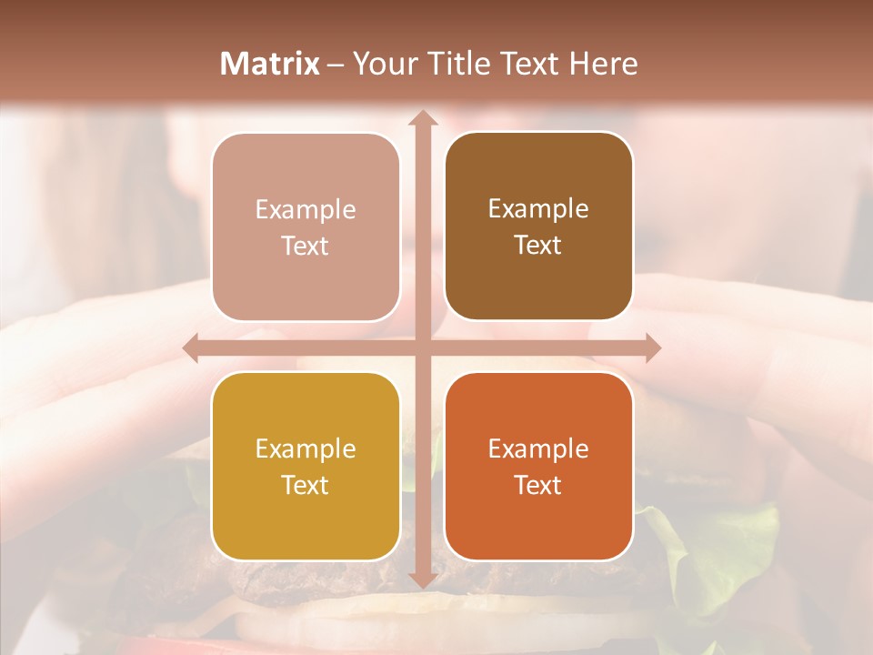 Red Hamburger Unhealthy PowerPoint Template