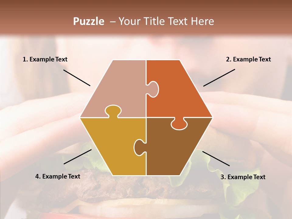 Red Hamburger Unhealthy PowerPoint Template