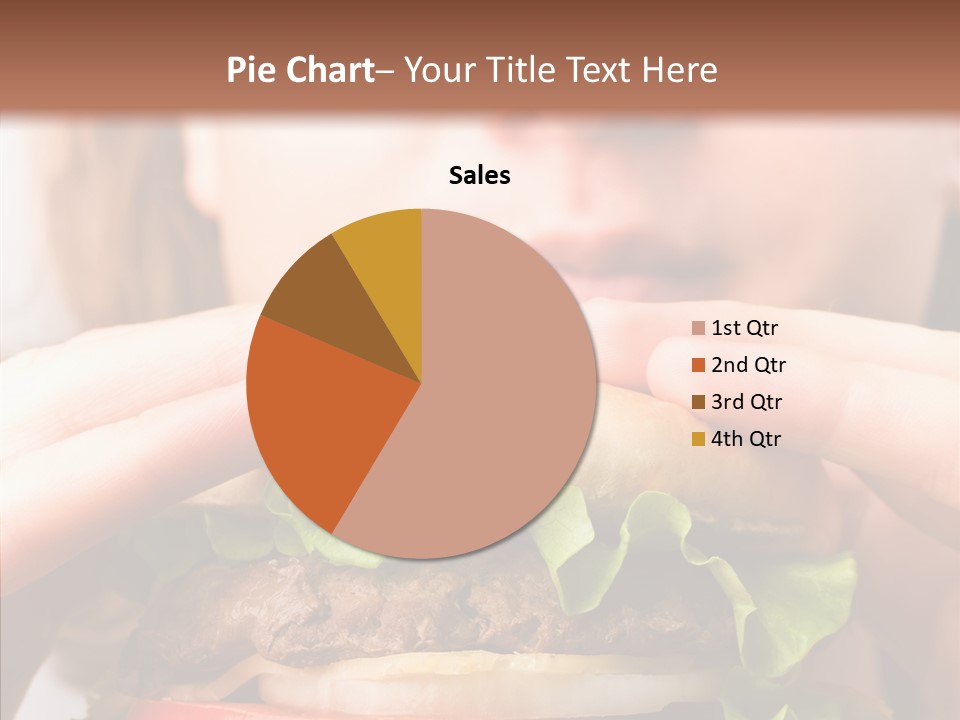 Red Hamburger Unhealthy PowerPoint Template