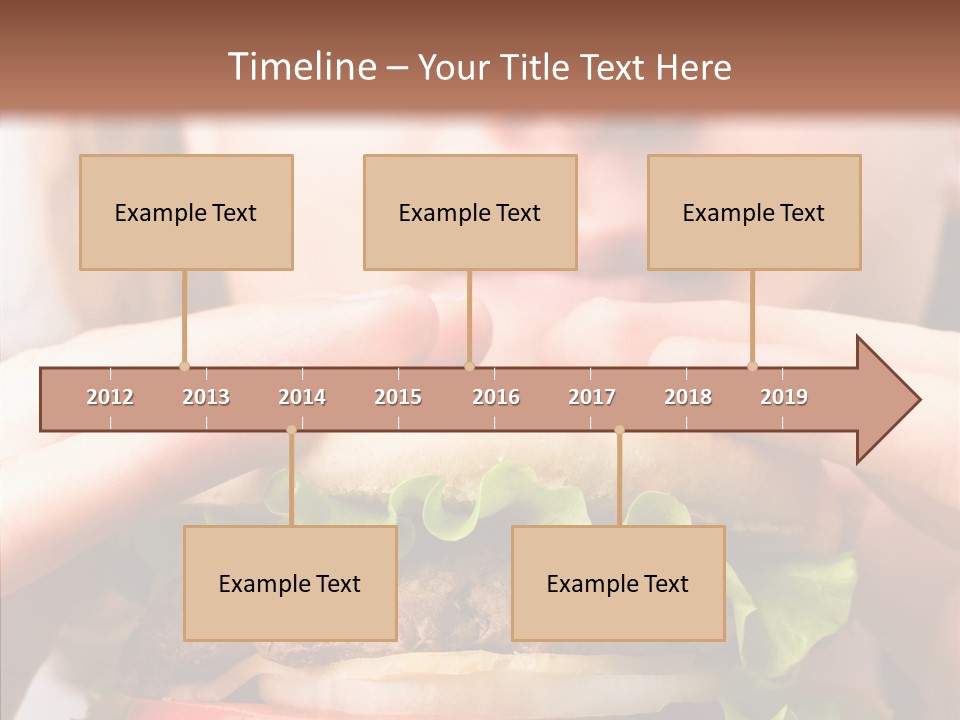Red Hamburger Unhealthy PowerPoint Template