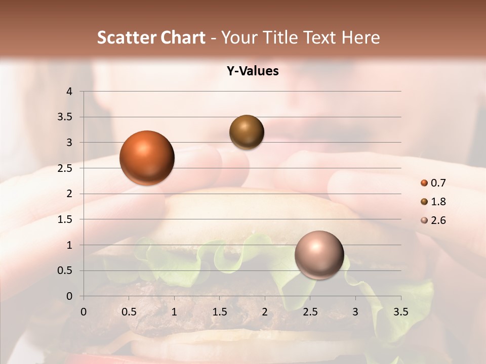 Red Hamburger Unhealthy PowerPoint Template