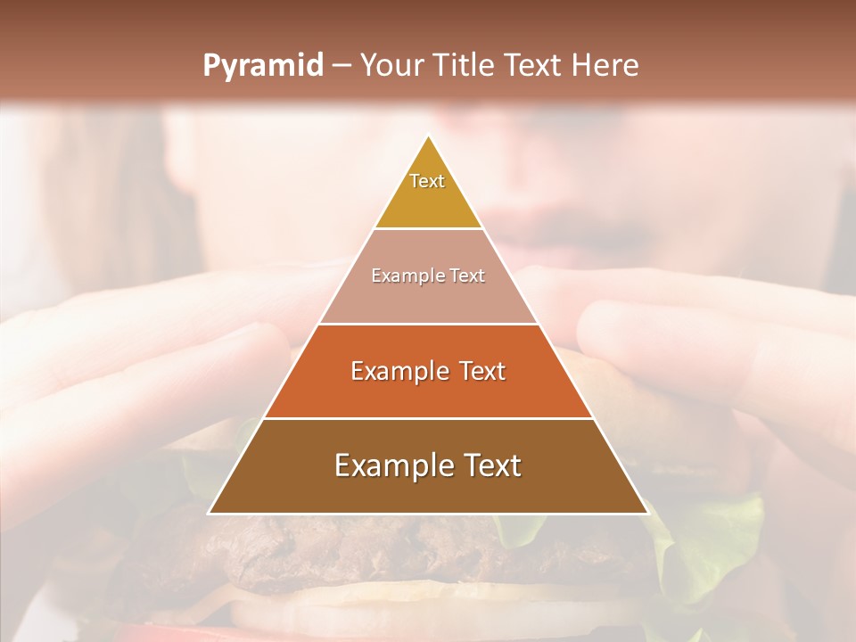 Red Hamburger Unhealthy PowerPoint Template