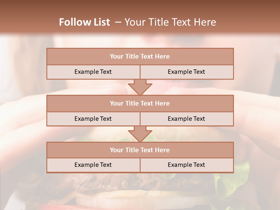 Red Hamburger Unhealthy PowerPoint Template