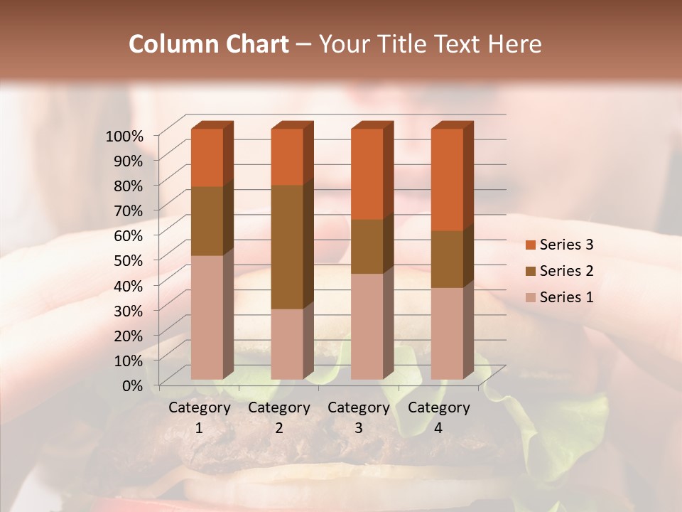Red Hamburger Unhealthy PowerPoint Template