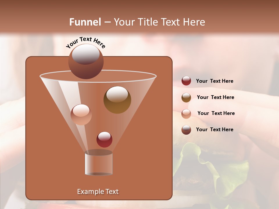 Red Hamburger Unhealthy PowerPoint Template