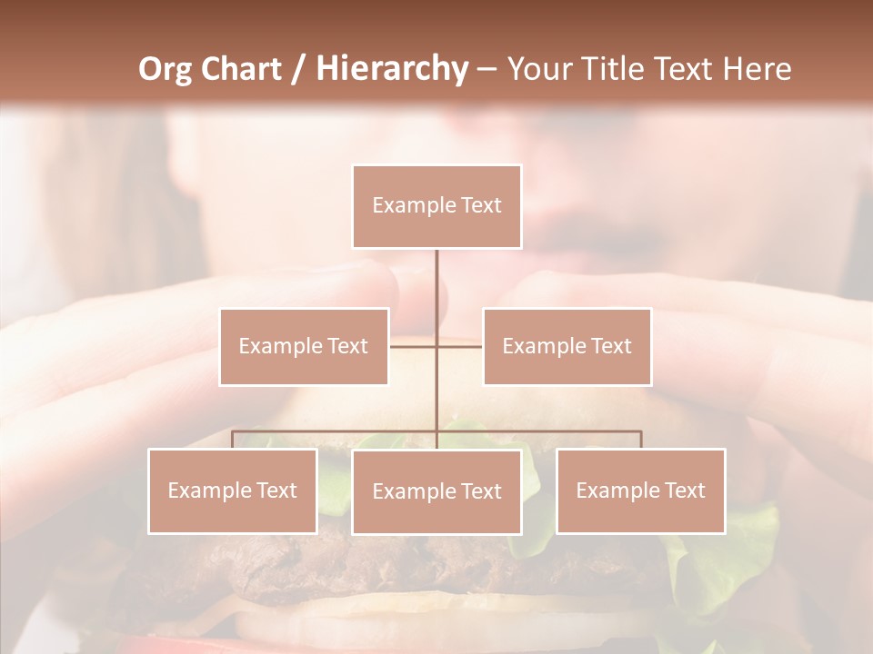 Red Hamburger Unhealthy PowerPoint Template
