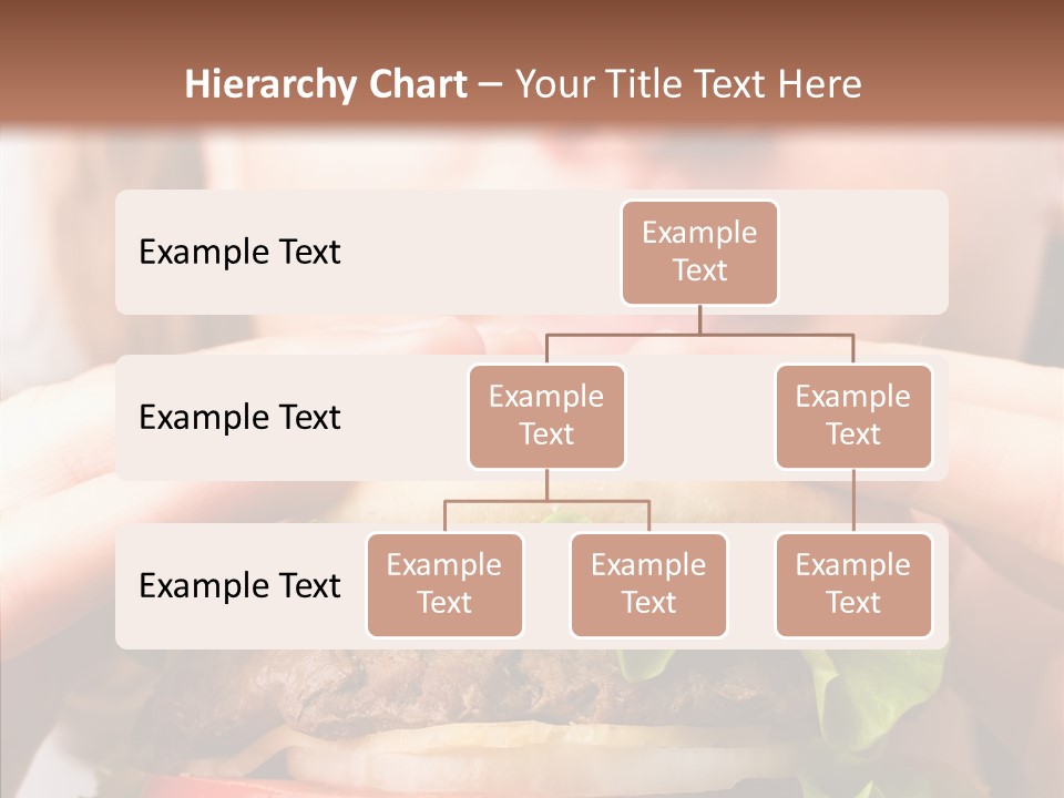 Red Hamburger Unhealthy PowerPoint Template
