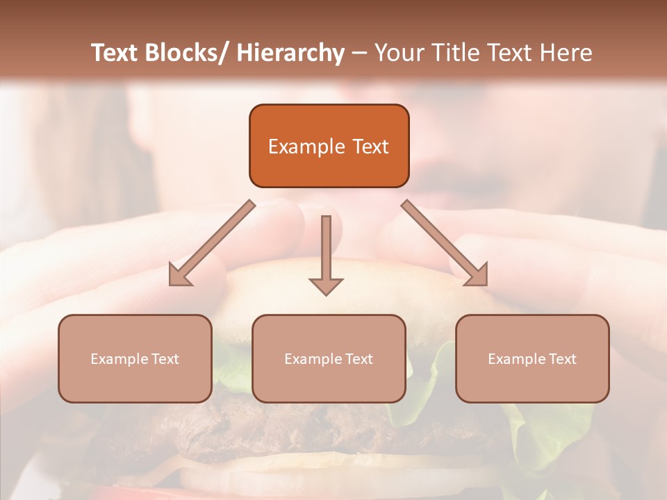 Red Hamburger Unhealthy PowerPoint Template