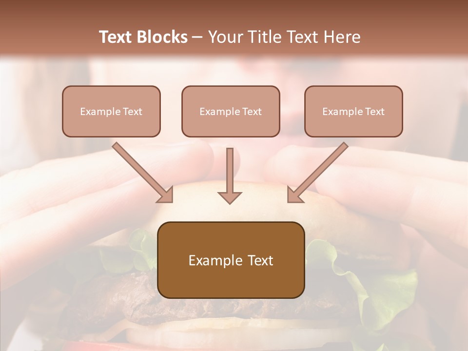 Red Hamburger Unhealthy PowerPoint Template