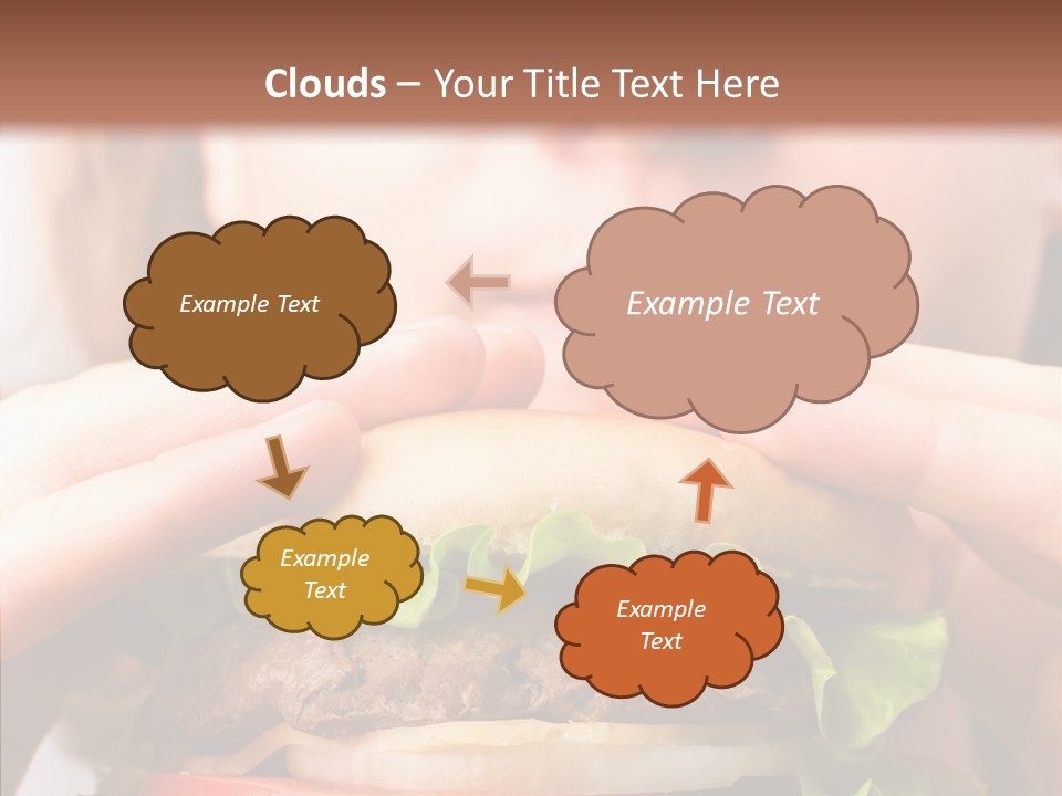 Red Hamburger Unhealthy PowerPoint Template