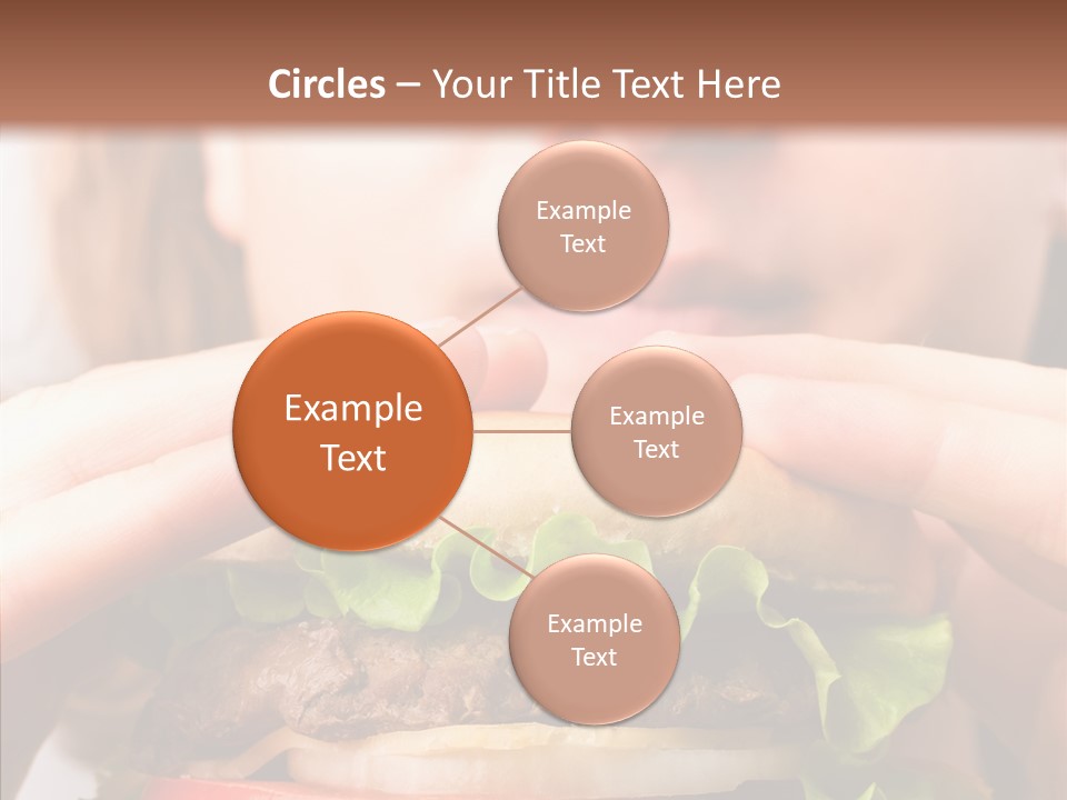 Red Hamburger Unhealthy PowerPoint Template