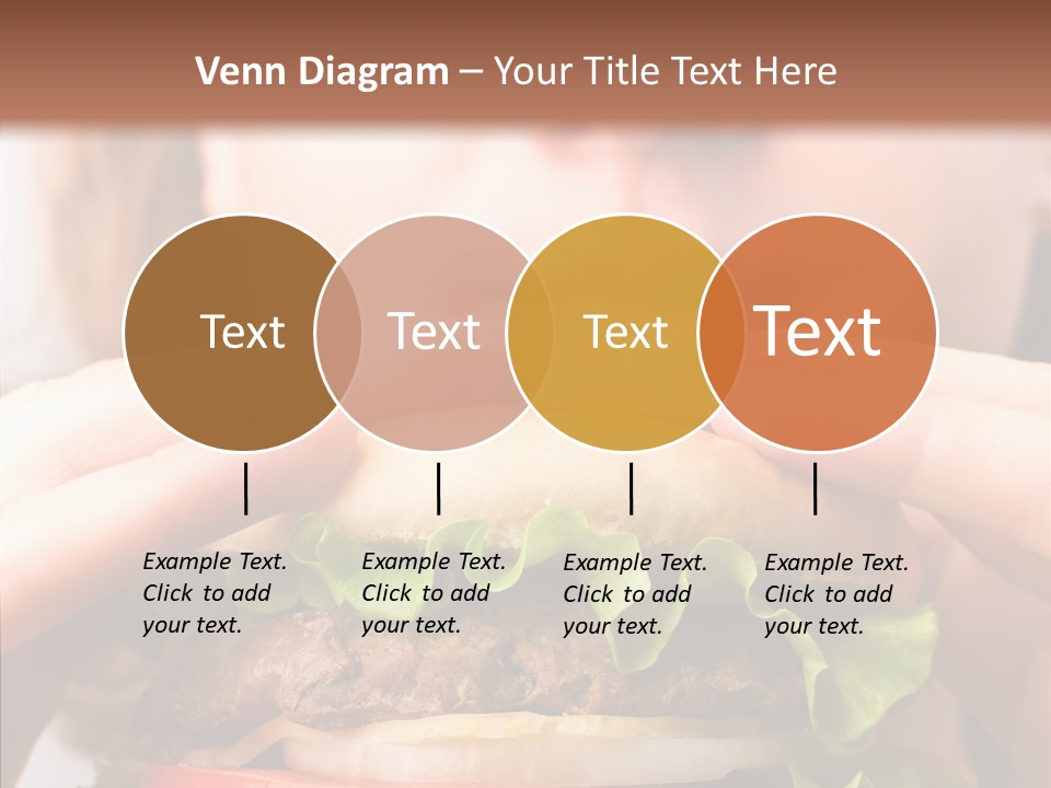Red Hamburger Unhealthy PowerPoint Template