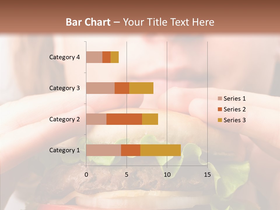 Red Hamburger Unhealthy PowerPoint Template