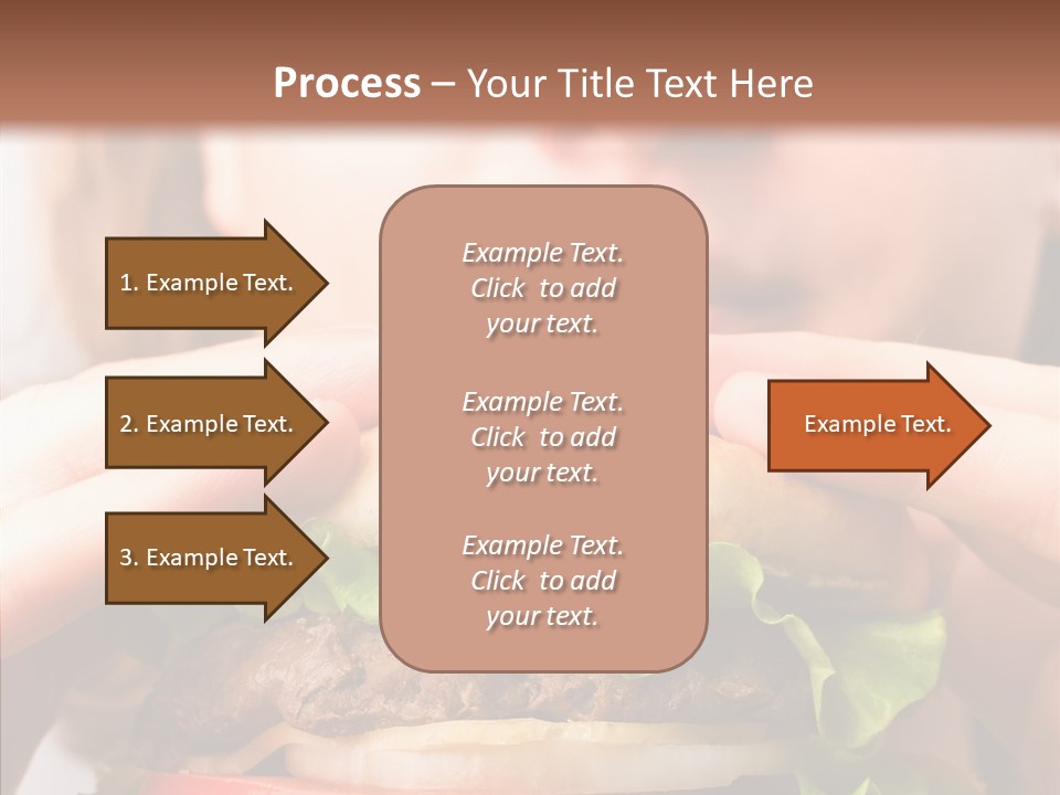 Red Hamburger Unhealthy PowerPoint Template