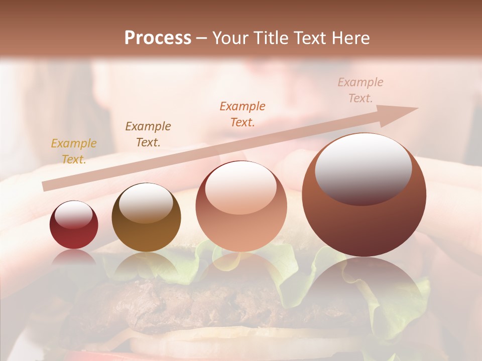 Red Hamburger Unhealthy PowerPoint Template