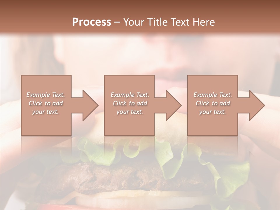 Red Hamburger Unhealthy PowerPoint Template