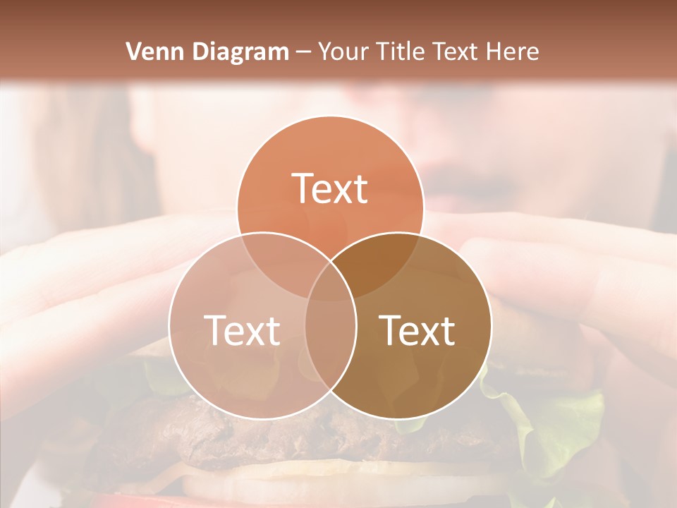 Red Hamburger Unhealthy PowerPoint Template