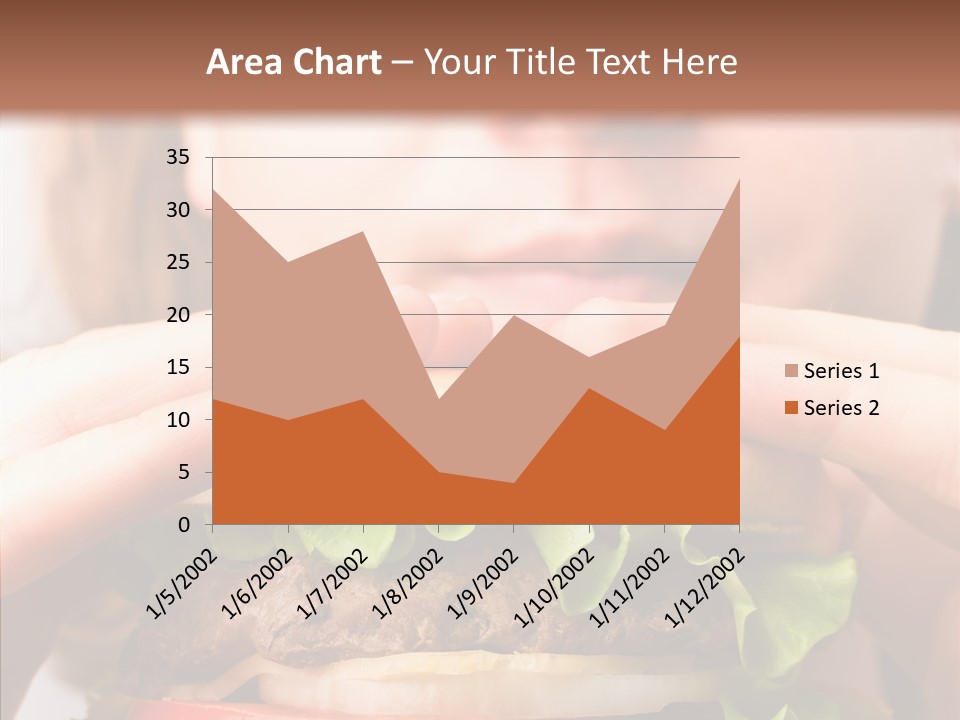 Red Hamburger Unhealthy PowerPoint Template