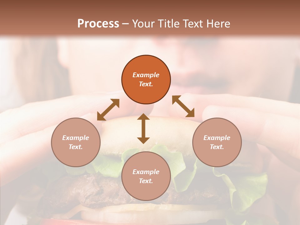Red Hamburger Unhealthy PowerPoint Template