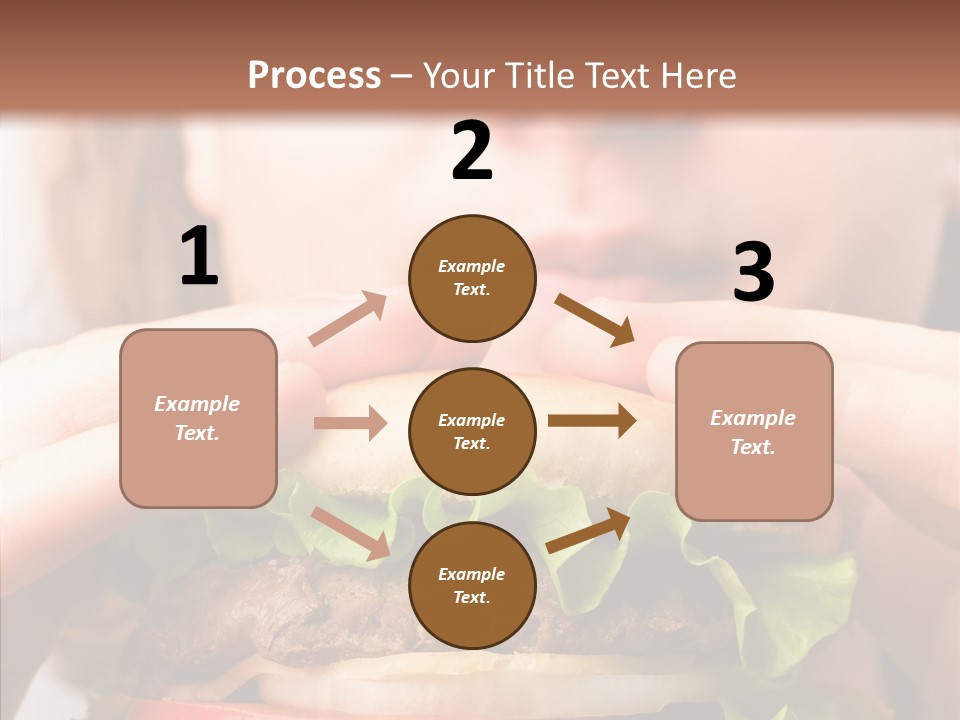 Red Hamburger Unhealthy PowerPoint Template