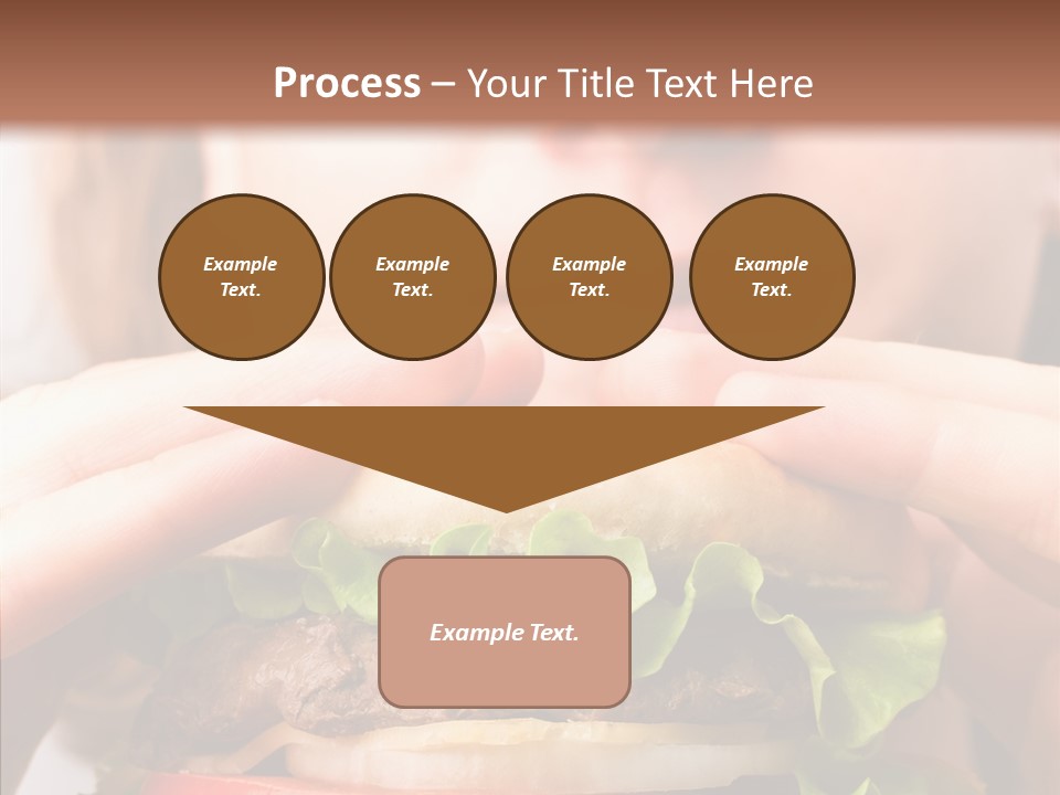 Red Hamburger Unhealthy PowerPoint Template