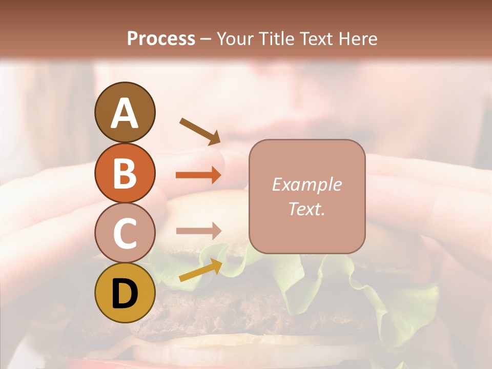Red Hamburger Unhealthy PowerPoint Template
