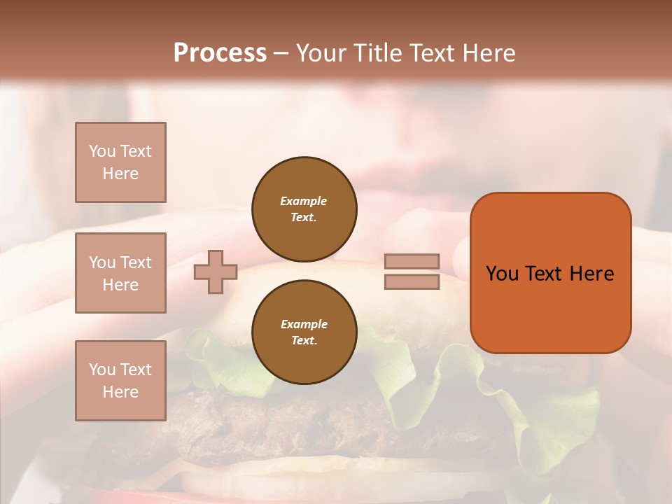 Red Hamburger Unhealthy PowerPoint Template