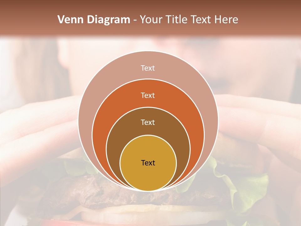 Red Hamburger Unhealthy PowerPoint Template