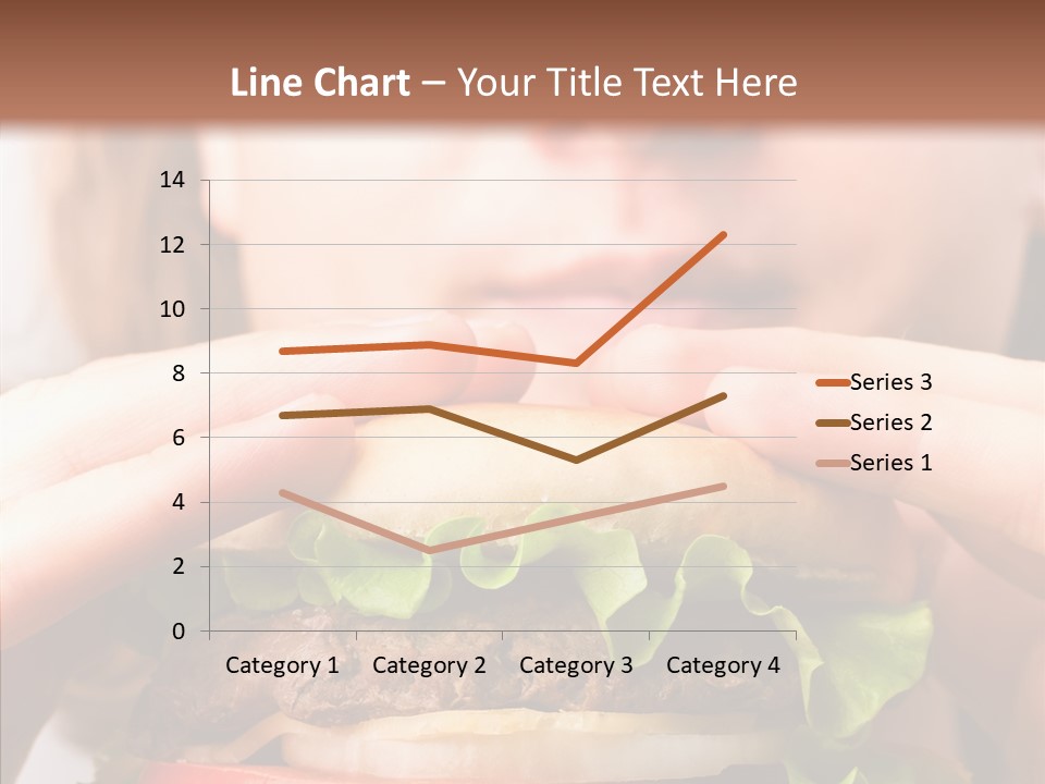 Red Hamburger Unhealthy PowerPoint Template