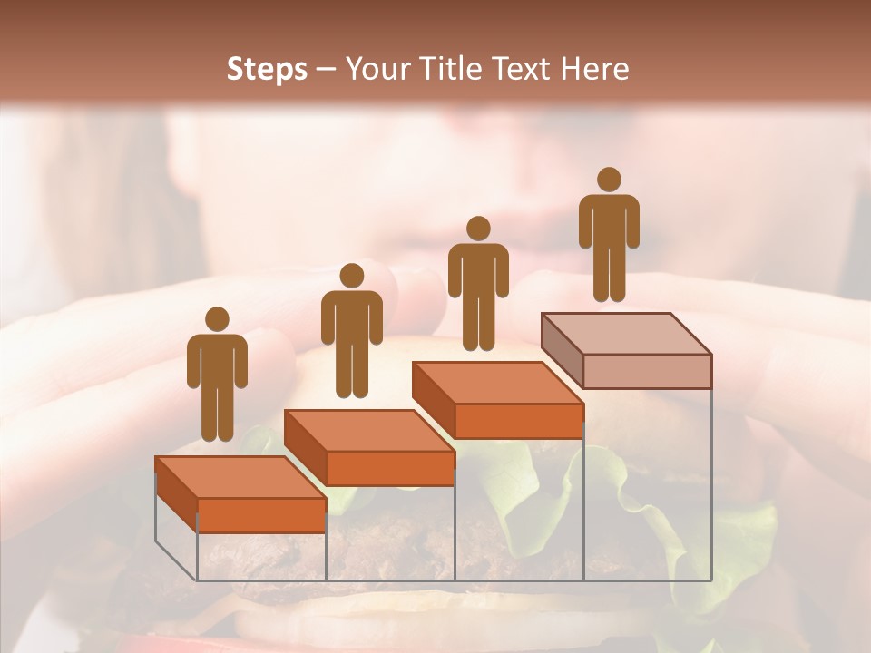 Red Hamburger Unhealthy PowerPoint Template